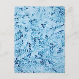 Postal ​Abstract Blue Glass Mosaic