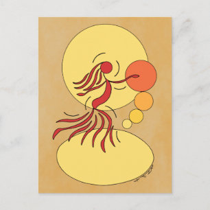 Postal Abstract Dancer