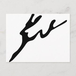 Postal Abstract Deer