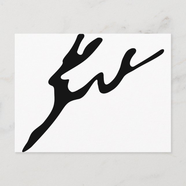 Postal Abstract Deer (Anverso)