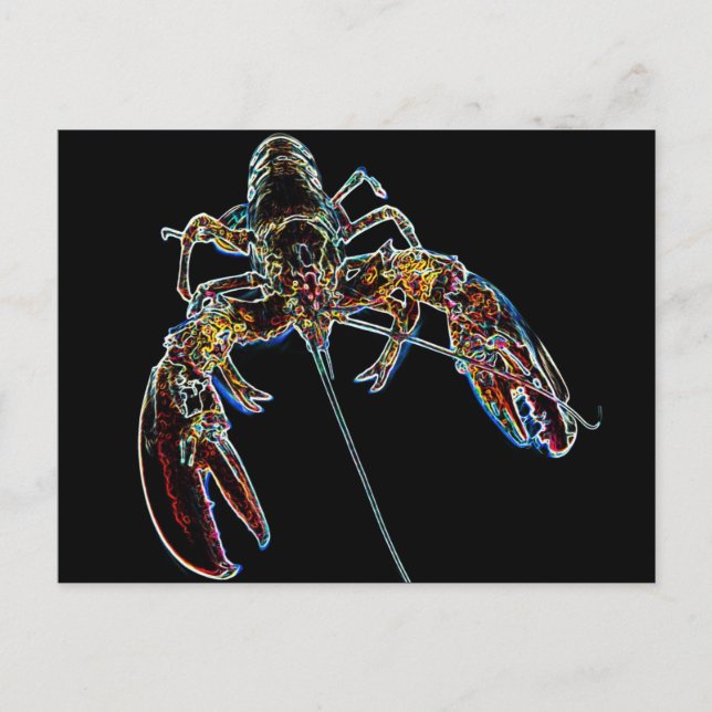 Postal Abstract Lobster (Anverso)