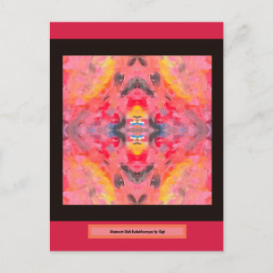 Postal Abstract Pink Kaleidoscope