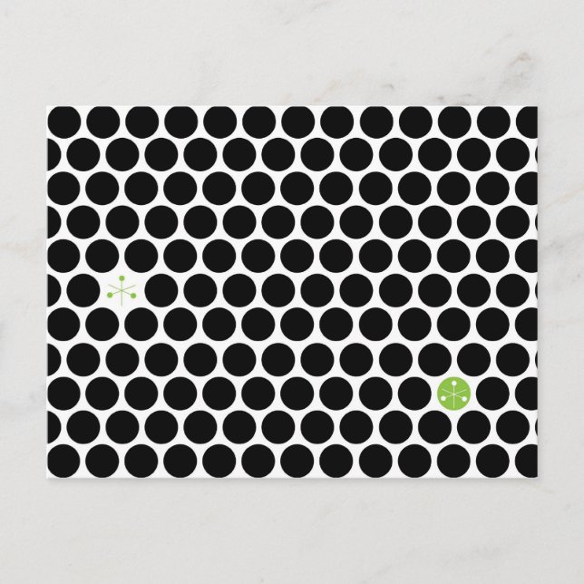 Postal abstracta de la colmena negra (Anverso)