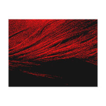 Postal abstracta de Red Horse Mane