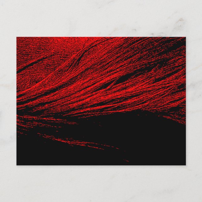 Postal abstracta de Red Horse Mane (Anverso)