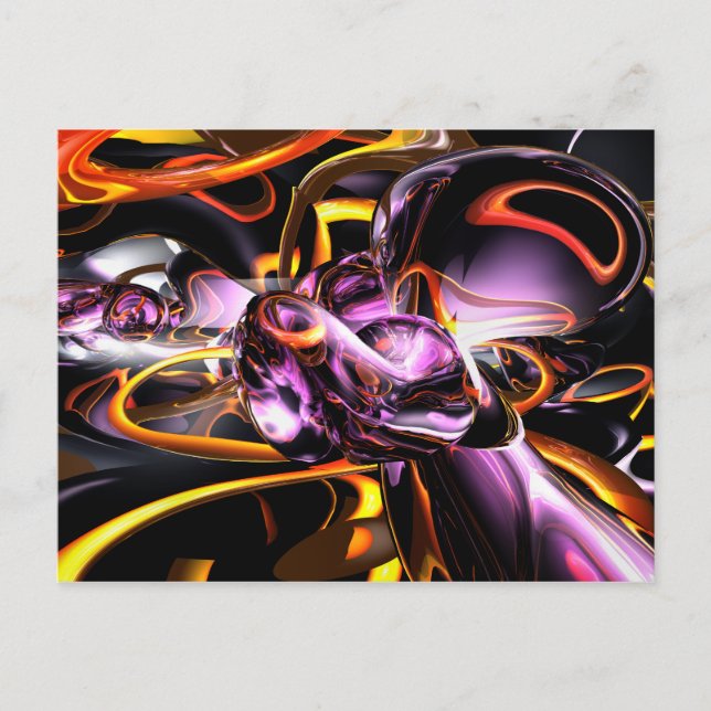 Postal abstracta de relámpago cósmico (Anverso)