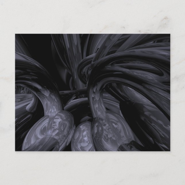 Postal abstracta de salida negra (Anverso)