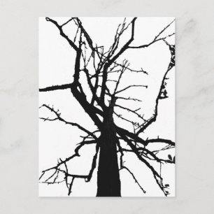 Postal abstracta del árbol superior