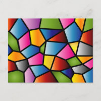 Postal abstracta del vitral