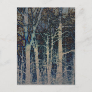 Postal abstracta texturizada de invierno