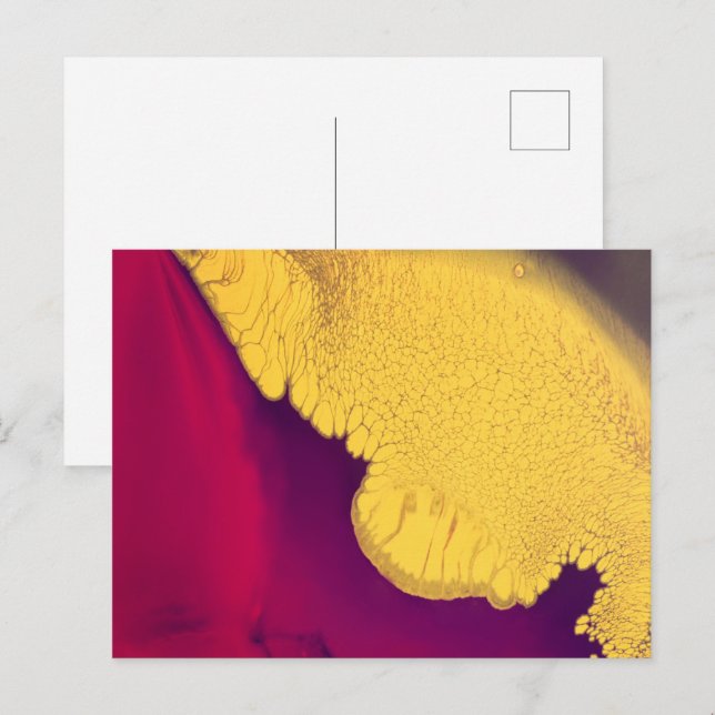 Postal Abstracto Brillo Dorado (Anverso / Reverso)