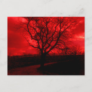 Postal Abstracto de árbol baldío