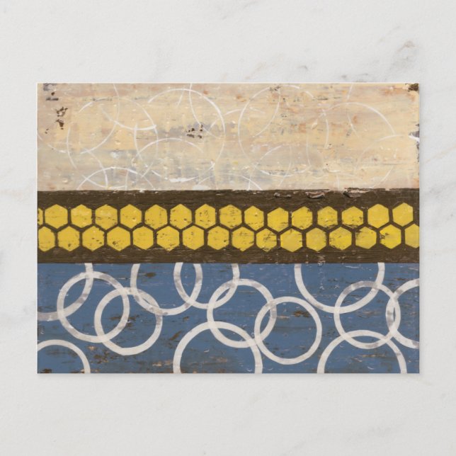 Postal Abstracto de peine de miel I (Anverso)