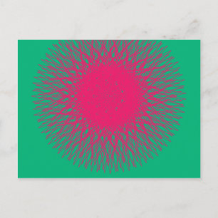 Postal abstracto de pinky