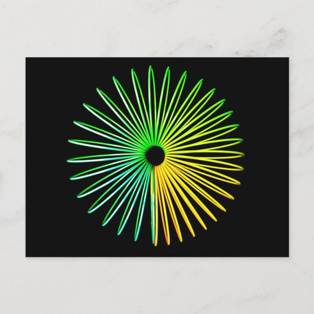 Postal Abstracto Psicodélico Optical Illustration Postcar (Anverso)