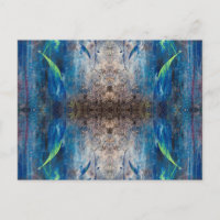 Abstrakte Postkarte Kaleidoskop bunt verspielt