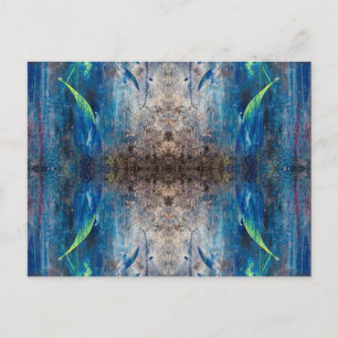 Postal Abstrakte Postkarte Kaleidoskop bunt verspielt