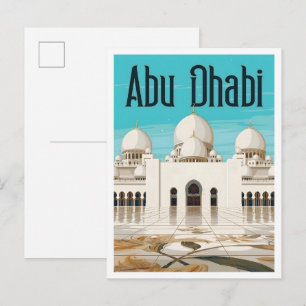 Postal Abu Dhabi Emiratos Árabes Unidos Viajes Antiguos 