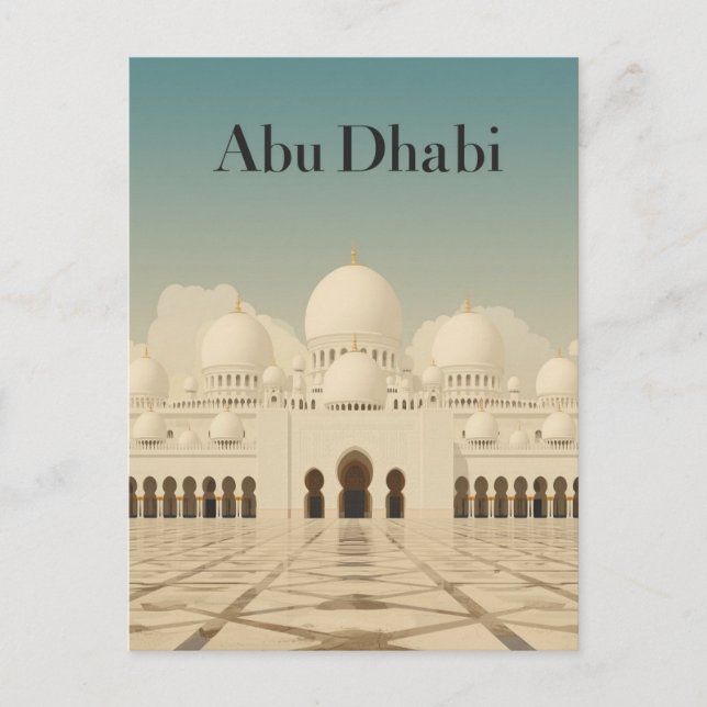 Postal Abu Dhabi Grand Mosque View (Anverso)