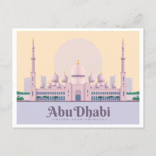 Postal Abu Dhabi UAE Pastel Travel