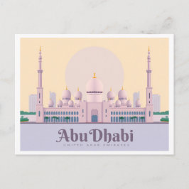 Postal Abu Dhabi UAE Pastel Travel