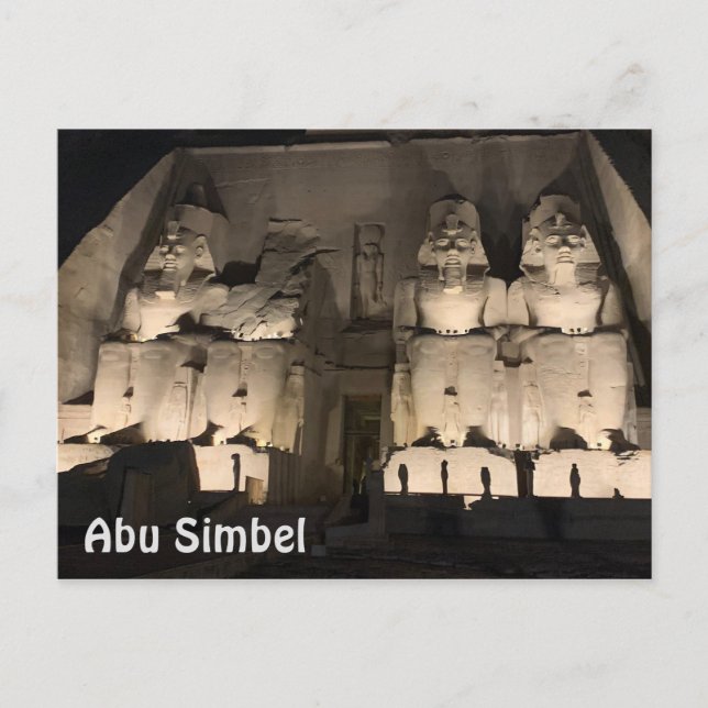Postal Abu Simbel (Anverso)
