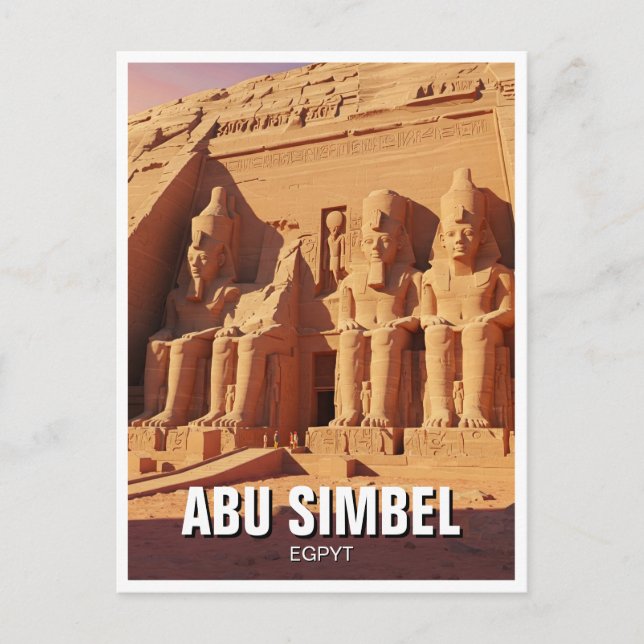 Postal Abu Simbel Egypt Travel (Anverso)
