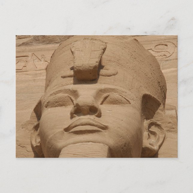 Postal abu simbel face (Anverso)