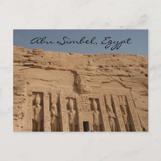 Postal abu simbel gran templo (Anverso)