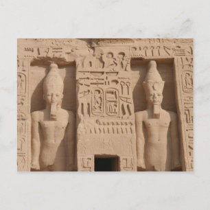 Postal abu simbel jeroglífico