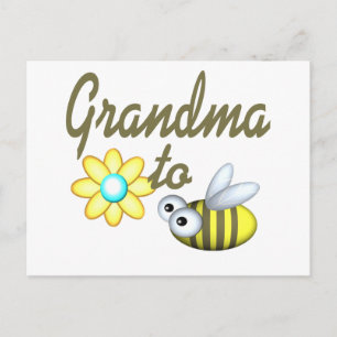 Postal Abuela a abeja
