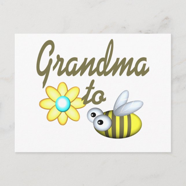 Postal Abuela a abeja (Anverso)