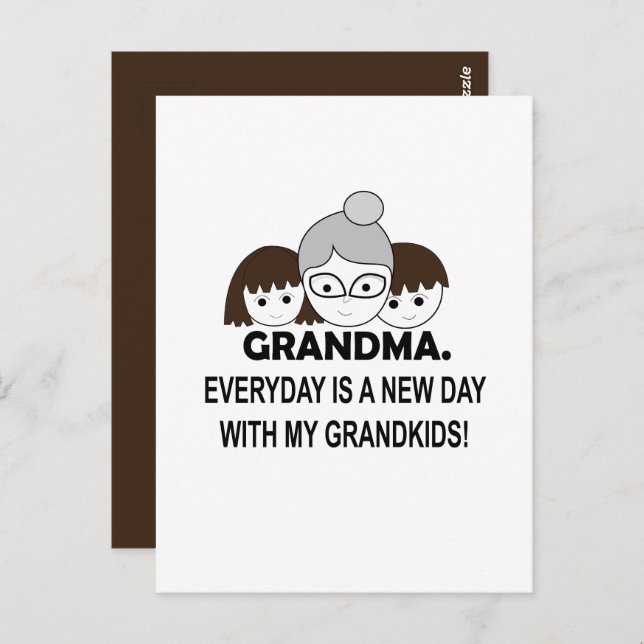 Postal Abuela Abuela (Anverso / Reverso)