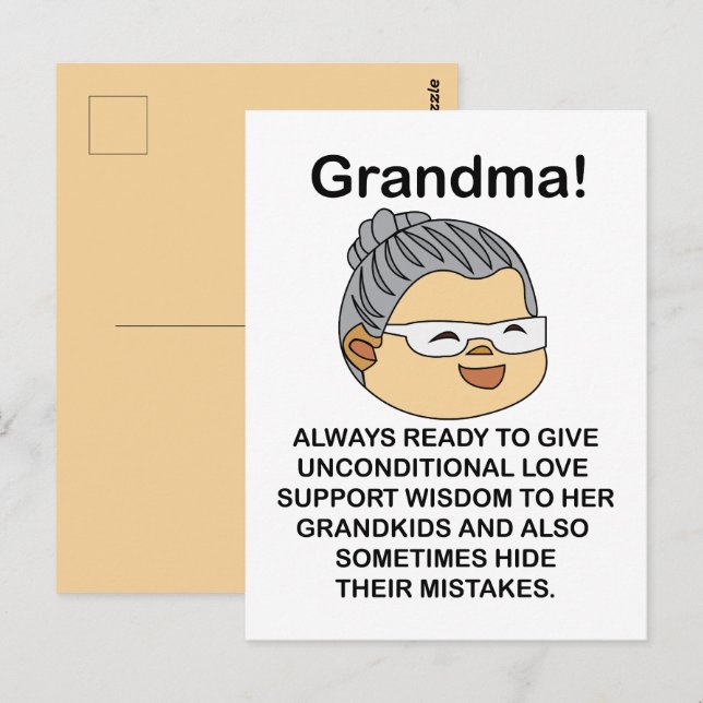 Postal Abuela Abuela (Anverso / Reverso)
