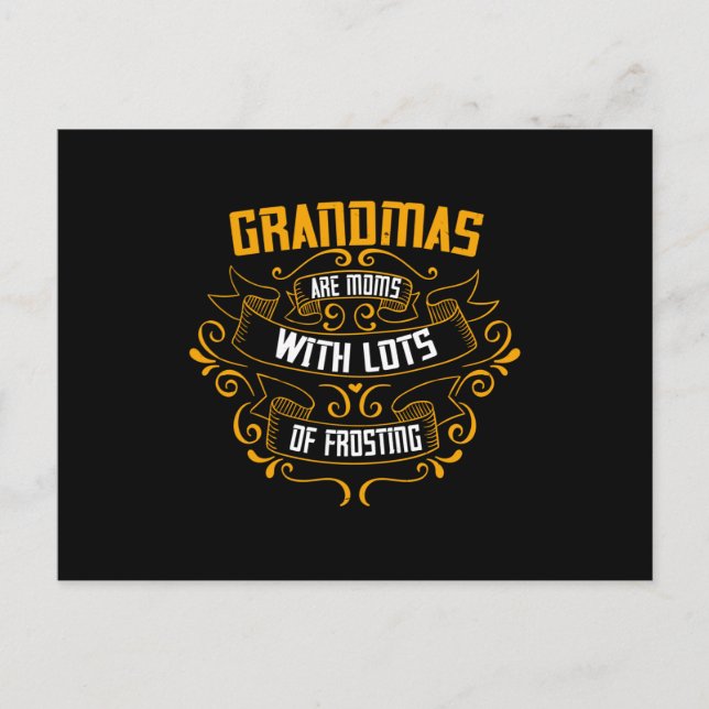 Postal Abuela - Abuela Madre con Escarcha (Anverso)
