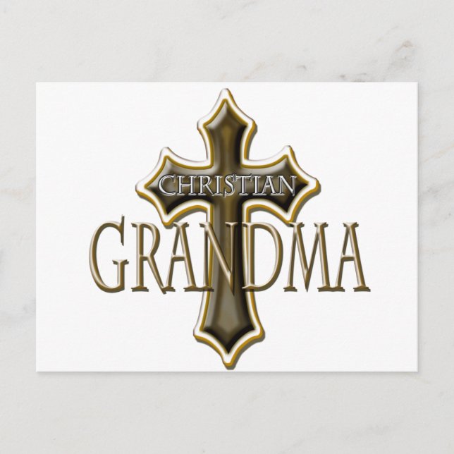 Postal Abuela cristiana (Anverso)