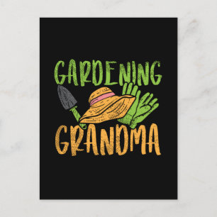 Postal Abuela de jardinería