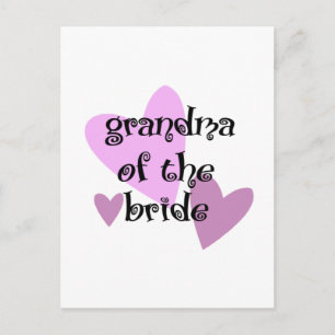 Postal Abuela de la novia
