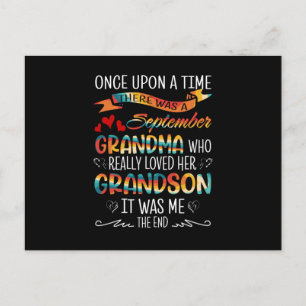 Postal Abuela de septiembre que realmente amaba a sus nie