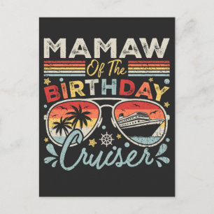 Postal Abuela del crucero de cumpleaños vacaciones