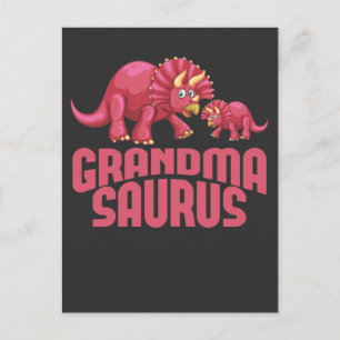 Postal Abuela Dino de la abuela de los dinosaurios