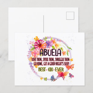 Postal Abuela Los Ama Malograrlos Los Acurruca