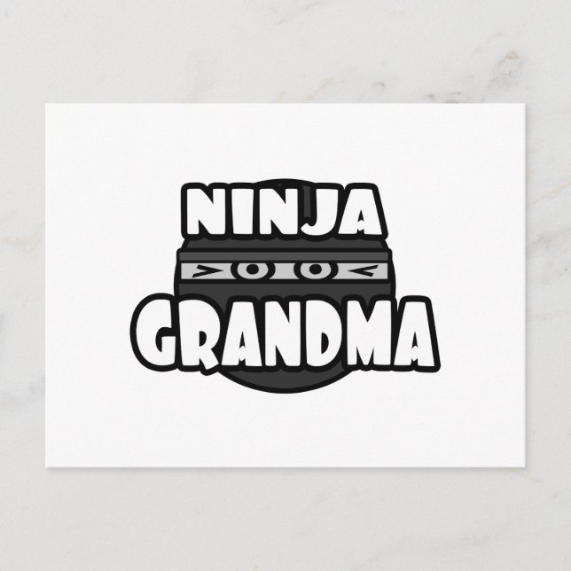 Postal Abuela Ninja (Anverso)
