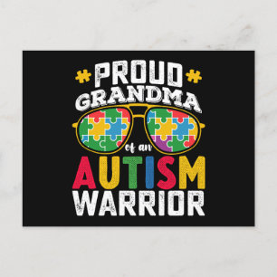 Postal Abuela Orgullosa De Una Familia Guerrera Del Autis
