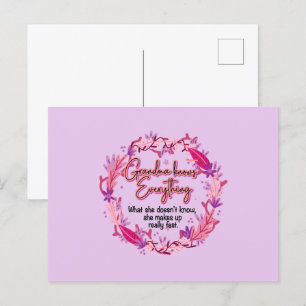 Postal Abuela Sabe Todo