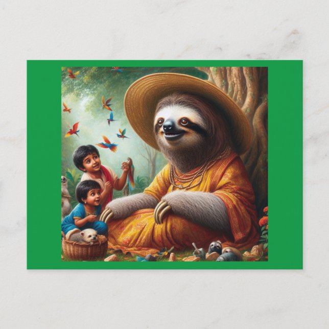 Postal Abuela Sloth (Anverso)