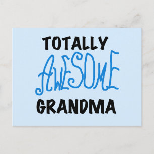 Postal Abuela totalmente asombrosa - camisetas y regalos 