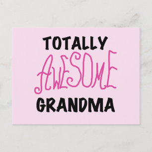 Postal Abuela totalmente asombrosa - camisetas y regalos 