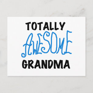 Postal Abuela totalmente asombrosa - camisetas y regalos 