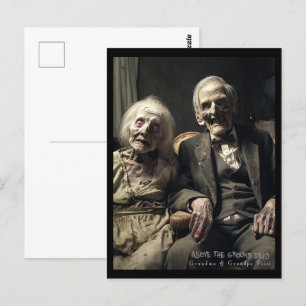 Postal Abuela y abuelo Pizzi